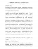 Ambitos de exclusión e inclusión social