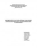 IMPLEMENTACIÓN DE UN FOGÓN ARTESANAL PARA DIFUNDIR TÉCNICAS ANCESTRALES EN EL LICEO BOLIVARIANO RURAL "EL NEGRO MIGUEL"