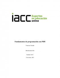 Fundamentos de programación con PHP. Página 1