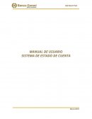 MANUAL DE USUARIO. SISTEMA DE ESTADO DE CUENTA