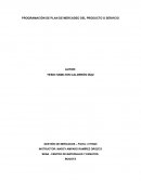 PROGRAMACIÓN DE PLAN DE MERCADEO DEL PRODUCTO O SERVICIO