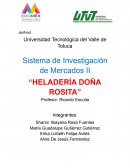 Investigacion de mercado “HELADERÍA DOÑA ROSITA”