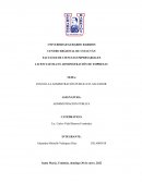 LA ADMINISTRACIÓN PÚBLICA EN EL SALVADOR