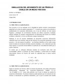 SIMULACION DEL MOVIMIENTO DE UN PÉNDULO DOBLE EN UN MEDIO VISCOSO