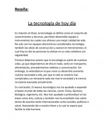Tecnología de hoy en día. Página 1