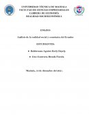 Análisis de la realidad social y económica del Ecuador