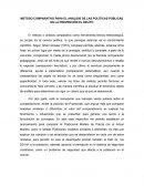 METODO COMPARATIVO PARA EL ANÁLISIS DE LAS POLÍTICAS PÚBLICAS EN LA PREVENCIÓN EL DELITO