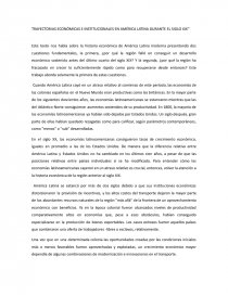 TRAYECTORIAS ECONÓMICAS E INSTITUCIONALES EN AMÉRICA LATINA DURANTE EL SIGLO XIX. Página 1