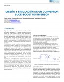 DISEÑO Y SIMULACIÓN DE UN CONVERSOR BUCK-BOOST NO INVERSOR