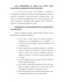 ¿Qué parámetros se toma en cuenta para establecer un problema de investigación?