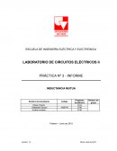 LABORATORIO DE CIRCUITOS ELÉCTRICOS II PRÁCTICA Nº 3 - INFORME