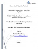 Perspectivas sobre las organizaciones educativas