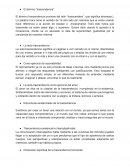 TERMINO TRASCENDENCIA