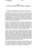 Los efectos de la globalización en el México contemporáneo