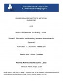 Educación, socialización y procesos de aculturación. Inclusion o integracion