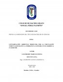 CONTAMINACIÓN AMBIENTAL PRODUCIDA POR LA CIRCULACIÓN VEHICULAR DURANTE LA EMERGENCIA SANITARIA EN EL BARRIO LA CUATRO MIL