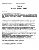 Ensayo "Cables fobra Optica"