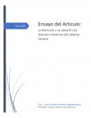 La nutrición y su relación con diversos trastornos del sistema inmune