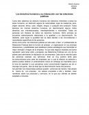 Los derechos humanos y su interacción con las relaciones publicas