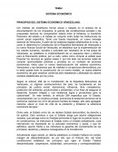PRINCIPIOS DEL SISTEMA ECONÓMICO VENEZOLANO