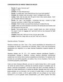 CONVERSACIÓN DE VARIOS TEMAS EN INGLÉS