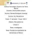 Proceso de importación de mercancías en México