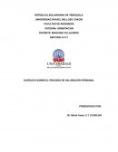 EJERCICIO SOBRE EL PROCESO DE VALORACIÓN PERSO