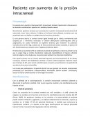 Paciente con aumento de la presión intracraneal
