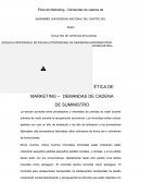 Ética de Marketing – Demandas de cadena de suministro