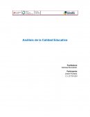 Análisis de la Calidad Educativa