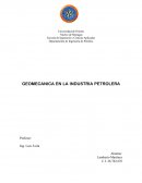 GEOMECANICA EN LA INDUSTRIA PETROLERA