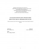 LOS JUEGOS DE MOTIVACIÓN COMO RECURSOS DIDÁCTICOS, PARA EL APRENDIZAJE DEL INGLÉS