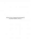 INTRODUCCIÓN A LA ADMINISTRACIÓN MODERNA DE RECURSOS HUMANOS