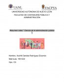 Resumen video “ Ciencia de la administración pública “