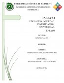 EDUCACION; SOCIEDAD; INVESTIGACION; UNIVERSIDAD