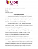 Marketing internacional. Producto internacional y calidad