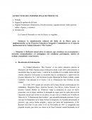 ESTRUCTURA DEL INFORME FINAL DE PROYECTO