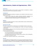 Administración y Gestión de Organizaciones – PEC4