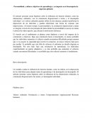 Personalidad y cultura: objetivos de aprendizaje y su impacto en el desempeño de empresas globales