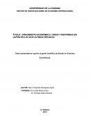 CRECIMIENTO ECONÓMICO, CRISIS Y REFORMAS EN JAPÓN EN LAS DOS ÚLTIMAS DÉCADAS