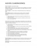 HUEVOS ( ELABORACIONES)