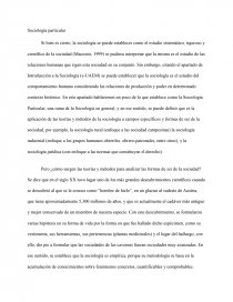Sociología particular. Página 1