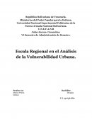 Escala Regional en el Análisis de la Vulnerabilidad Urbana