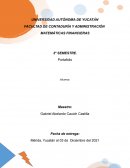 MATEMÁTICAS FINANCIERAS