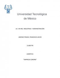 LOGÍSTICA “EMPRESA CORONA”. Página 1