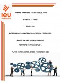 MODELOS MATEMÁTICOS PARA LA PRODUCCIÓN Actividad 1