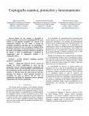 Criptografía cuantica, protocolos y funcionamiento