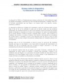 Ensayo sobre la diapositiva: “La Educación en Bolivia”