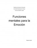 Funciones mentales para la emocion
