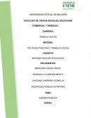 POLITICAS PUBLICAS Y TRABAJO SOCIAL